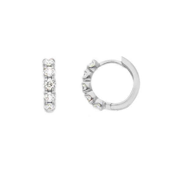 Pendientes Babila Milano Mujer in Oro blanco Diamante 0.34 Ct 281413BB - 281413BB